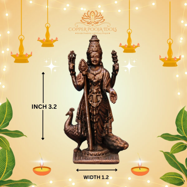 MURUGAR copper pooja idols